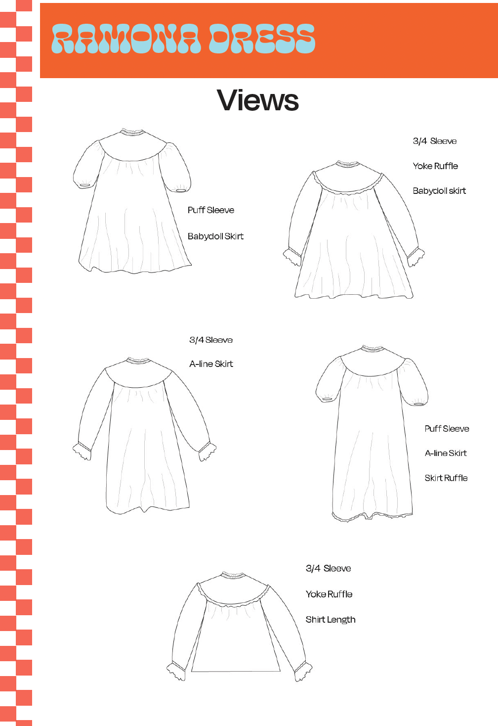 Ramona Dress & Top Spaghetti Western Sewing Ramona Dress & Top Spaghetti Western Sewing