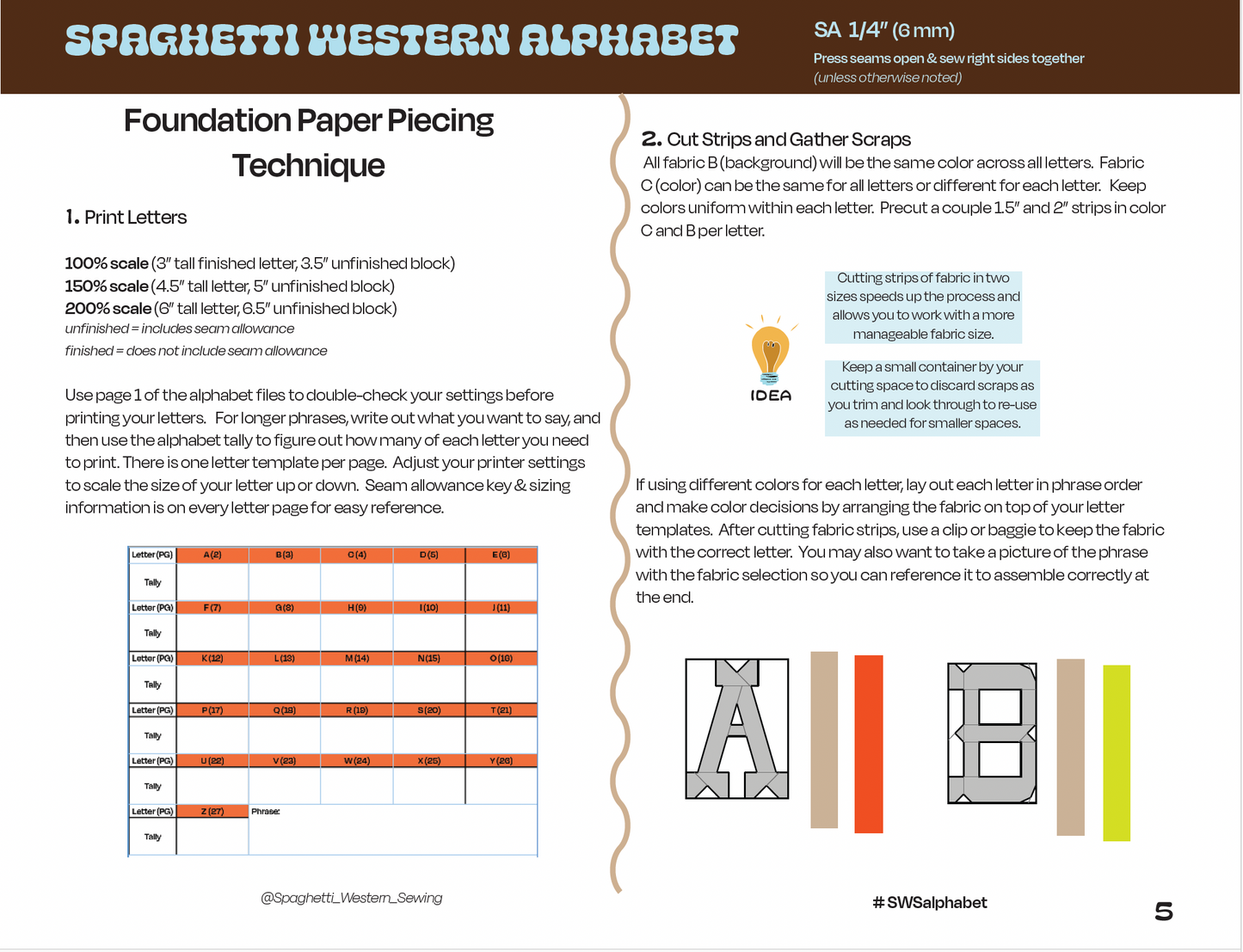 Spaghetti Western FPP Alphabet