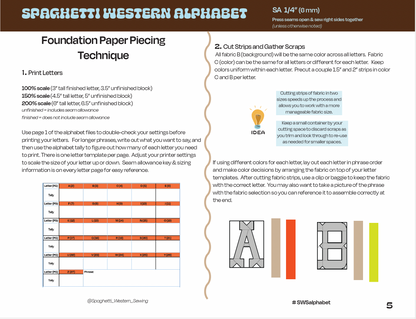 Spaghetti Western FPP Alphabet